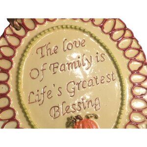 Autumn “ The Love of Family is Life’s Greatest Blessings” Wall Plaque 2008